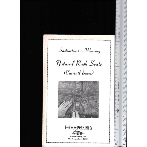 The HH Perkins Co Instructions in Weaving Natural Rush Seats - Picture 2 of 4